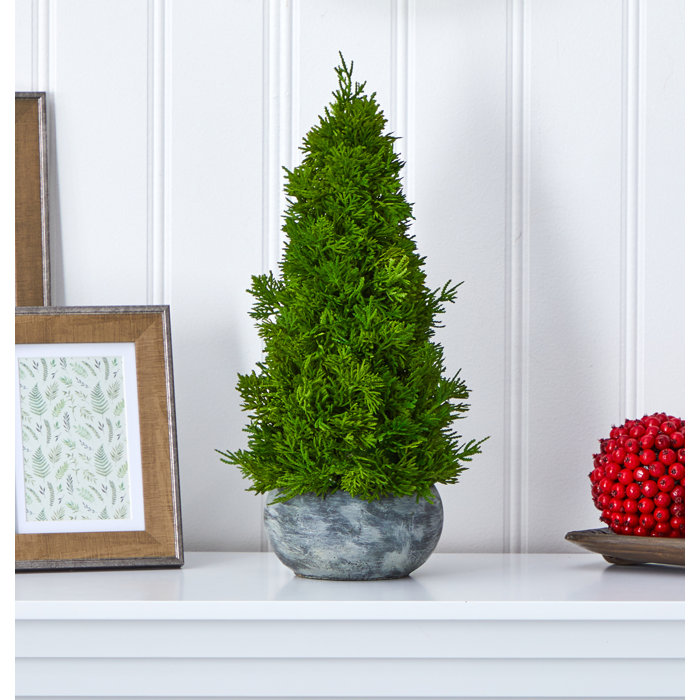 The Holiday Aisle® 1.5' Green Cypress Artificial Christmas Tree Wayfair